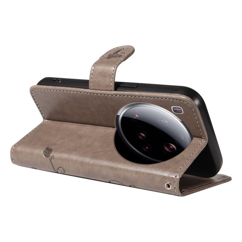 Folio Deksel Til Xiaomi 15 Ultra Blomstermønster