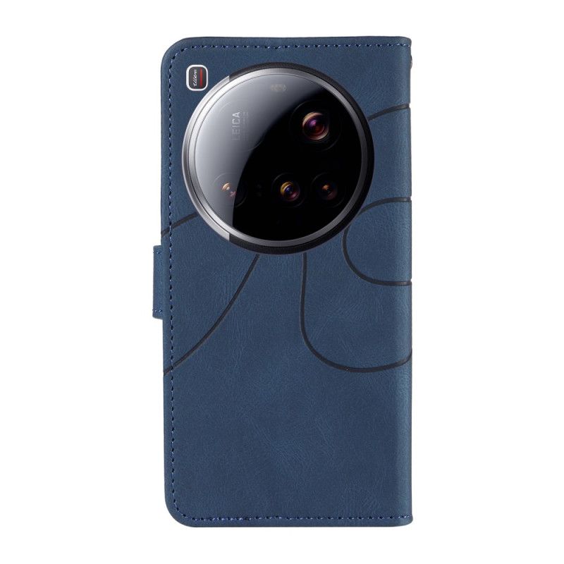 Folio Deksel Xiaomi 15 Ultra Bølgede Linjer Beskyttelse Deksel