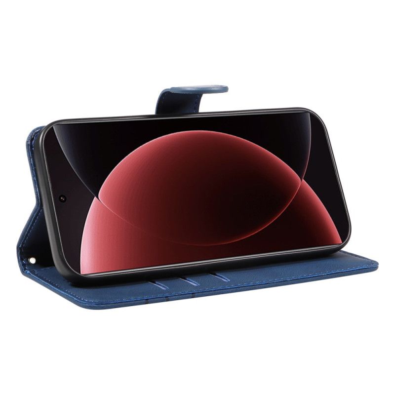 Folio Deksel Xiaomi 15 Ultra Bølgede Linjer Beskyttelse Deksel