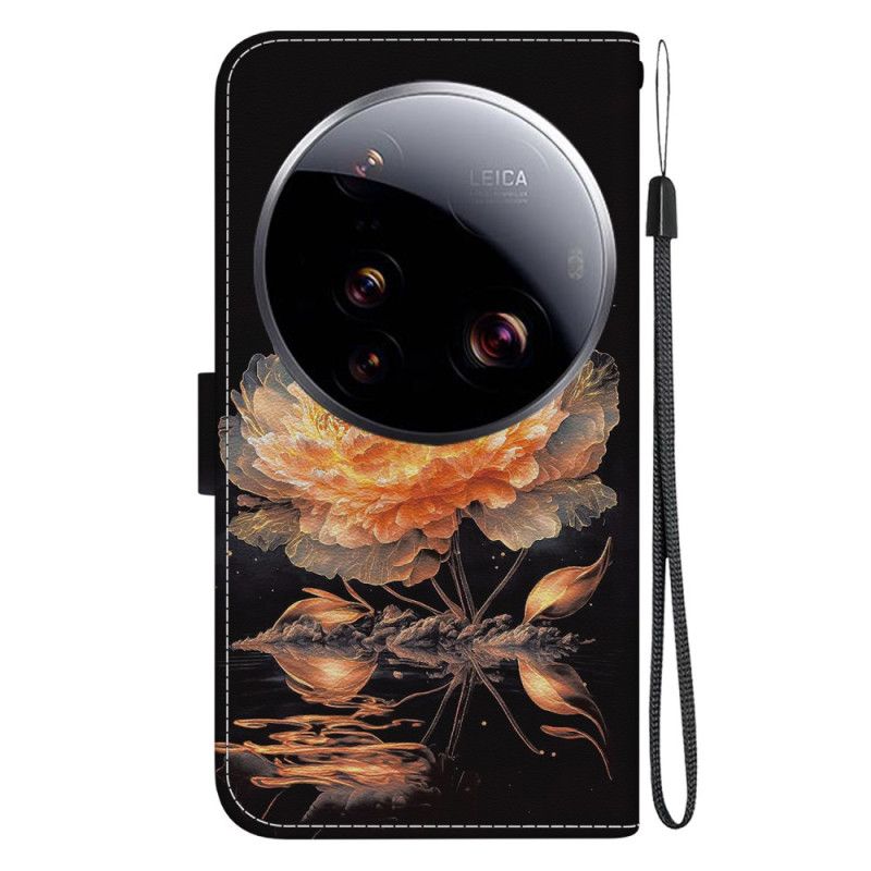 Folio Deksel Xiaomi 15 Ultra Gyllen Peon Beskyttelse Deksel