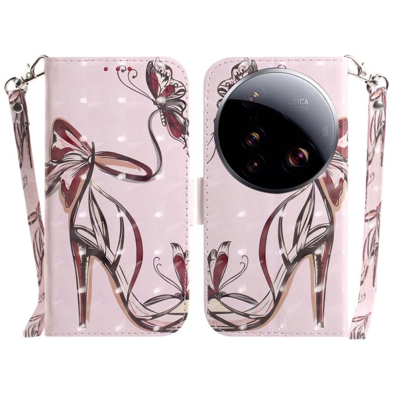 Folio Deksel Xiaomi 15 Ultra Høye Hæler Med Snor