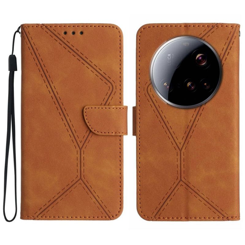 Folio Deksel Xiaomi 15 Ultra Linjer Og Striper