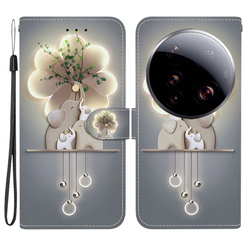 Folio Deksel Xiaomi 15 Ultra Mønsterelefant Beskyttelse Deksel