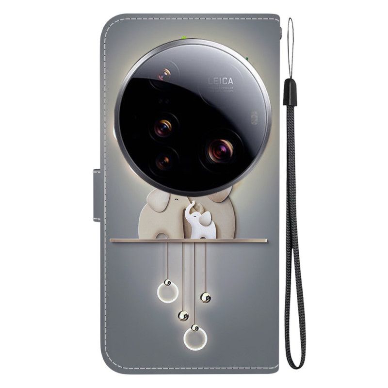 Folio Deksel Xiaomi 15 Ultra Mønsterelefant Beskyttelse Deksel