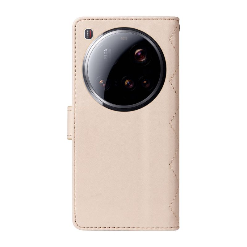 Folio Deksel Xiaomi 15 Ultra Polstret Med Stropp Og Skulderstropp Beskyttelse Deksel