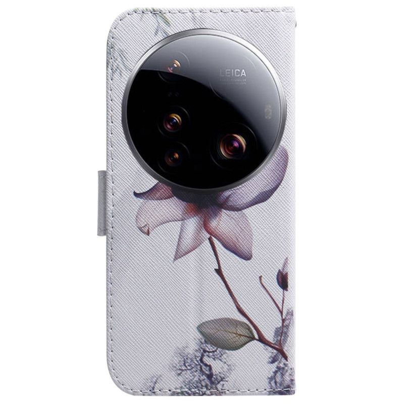 Folio Deksel Xiaomi 15 Ultra Rosa Blomst Beskyttelse Deksel