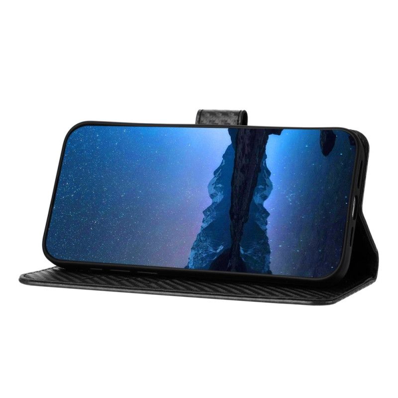 Folio Deksel Xiaomi 15 Ultra Teksturert Karbonfiber Beskyttelse Deksel