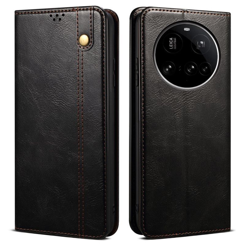 Folio Deksel Xiaomi 15 Ultra Vokset Kunstskinn