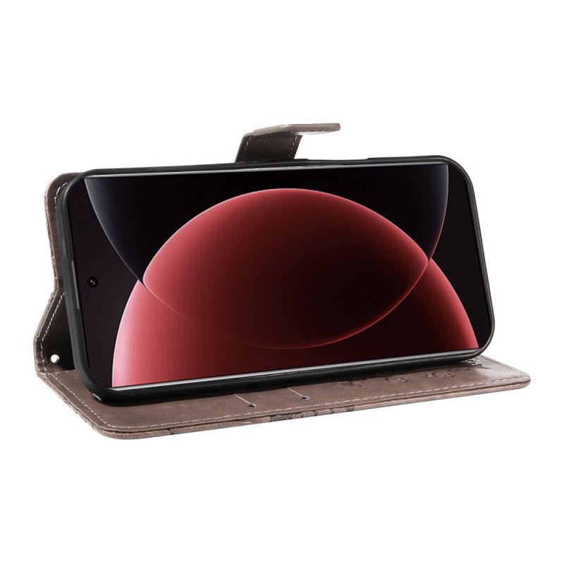 Lærdeksel Folio Deksel Xiaomi 15 Ultra Kjempesommerfugler