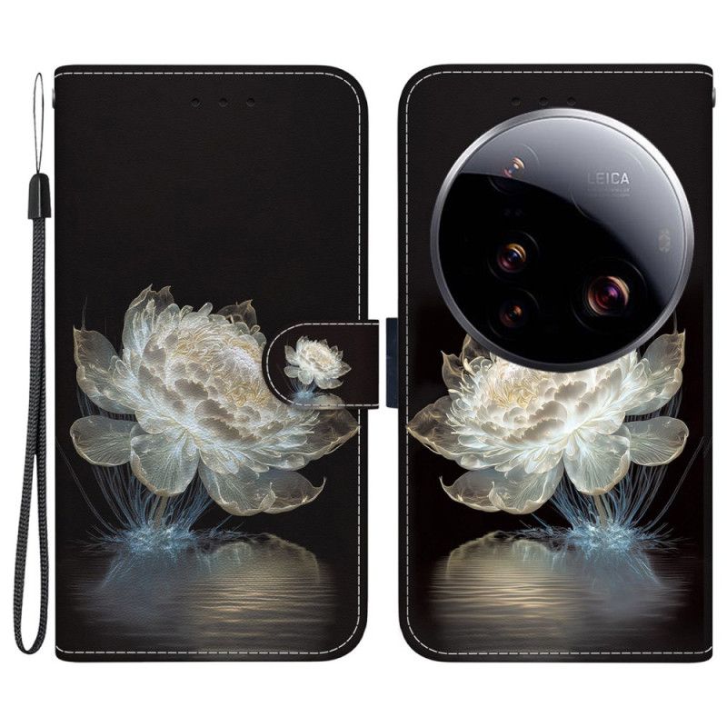 Lærdeksel Folio Deksel Xiaomi 15 Ultra Krystallpeon