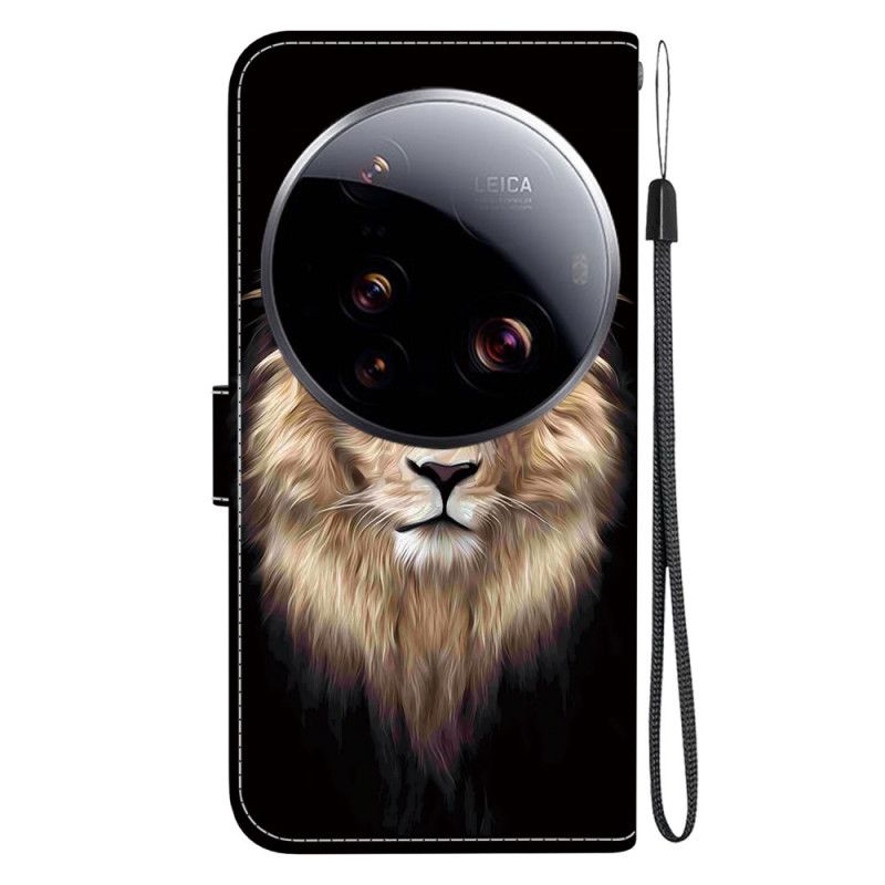 Lærdeksel Folio Deksel Xiaomi 15 Ultra Løvehode