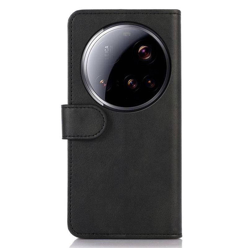 Lærdeksel Folio Deksel Xiaomi 15 Ultra Mobildeksel Skinnstil