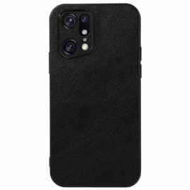 Deksel Til Oppo Find X5 Pro Lichi Skinneffekt