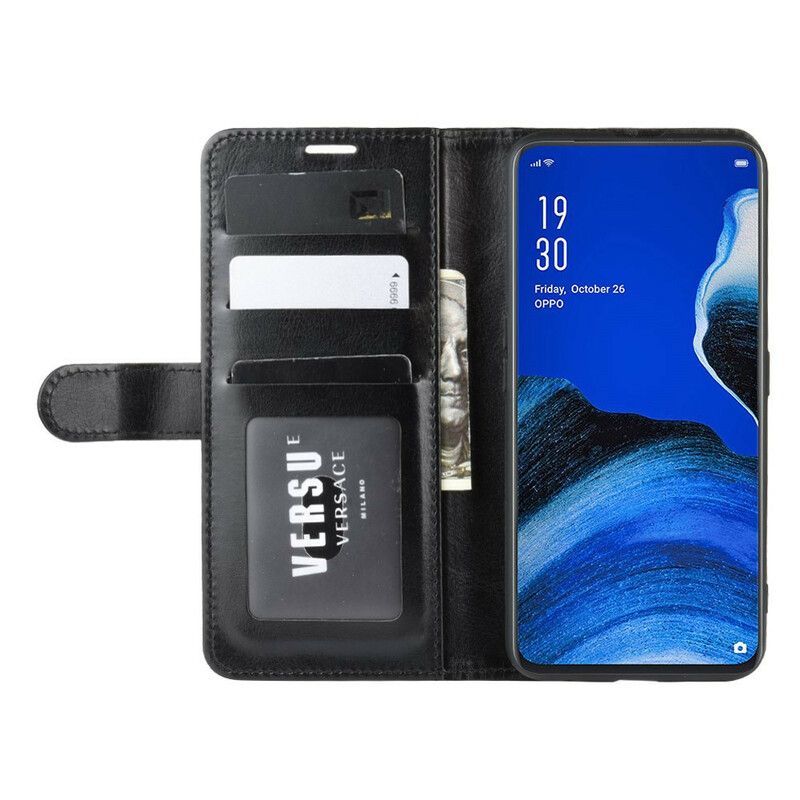 Lærdeksel Til Oppo Reno 2Z Ultra Imitert Skinn