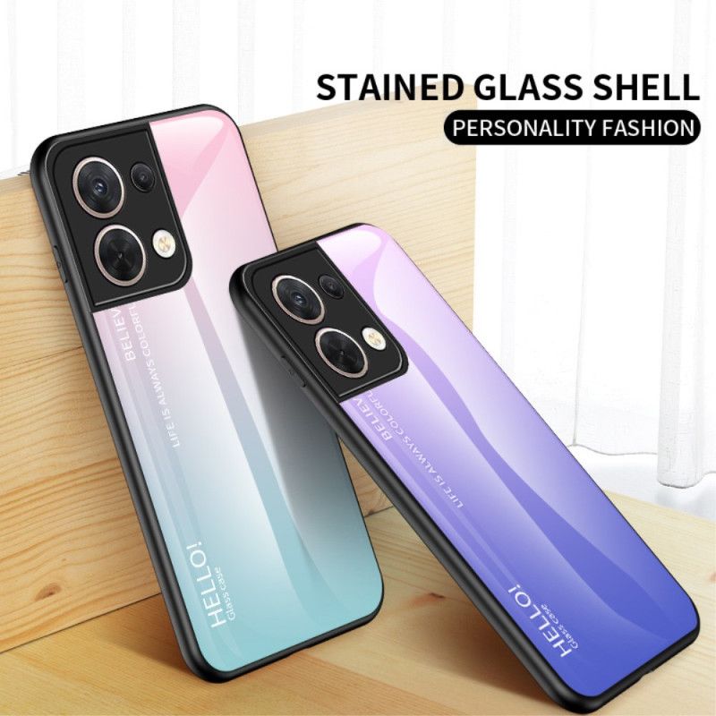 Deksel Til Oppo Reno 8 Hei Herdet Glass