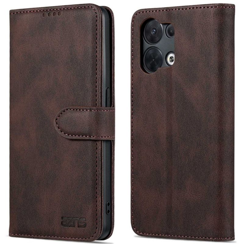 Lærdeksel Til Oppo Reno 8 Azns Vintage Skinneffekt