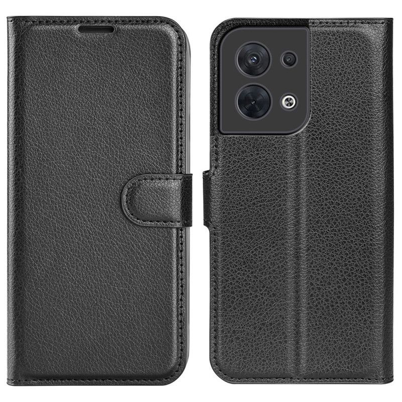 Lærdeksel Til Oppo Reno 8 Klassisk Stil