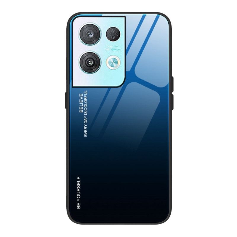 Mobildeksel Til Oppo Reno 8 Vær Deg Selv Herdet Glass