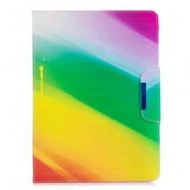 Folio Deksel Til iPad Air (2022) (2020) / Pro 11" Akvarellstriper