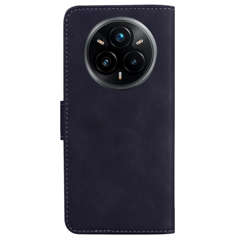 Folio Deksel Realme 14 Pro Plus 5g Couture Med Semsket Skinneffekt