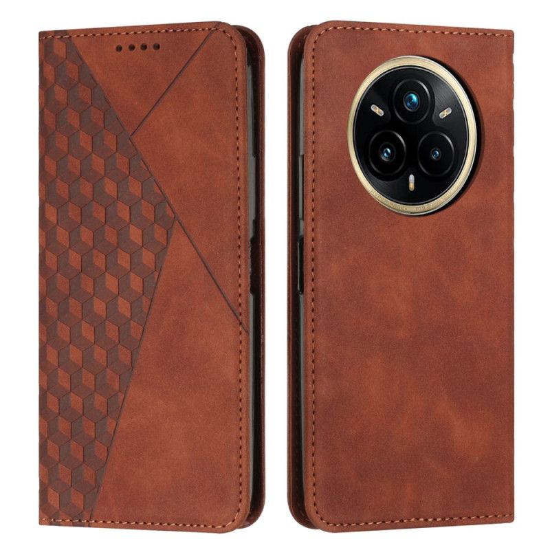 Folio Deksel Realme 14 Pro Plus 5g Diamanter I Semsket Skinneffekt