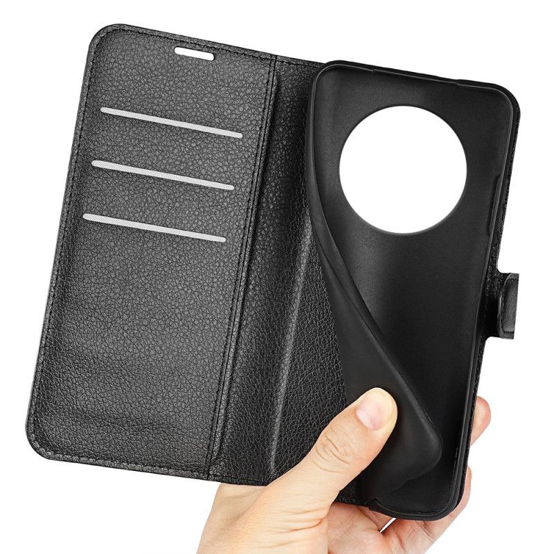 Folio Deksel Realme 14 Pro Plus 5g Klassisk Litchi-imitasjonsskinn