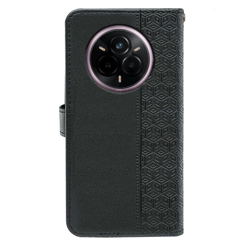 Folio Deksel Realme 14 Pro Plus 5g Kubemønsterrem