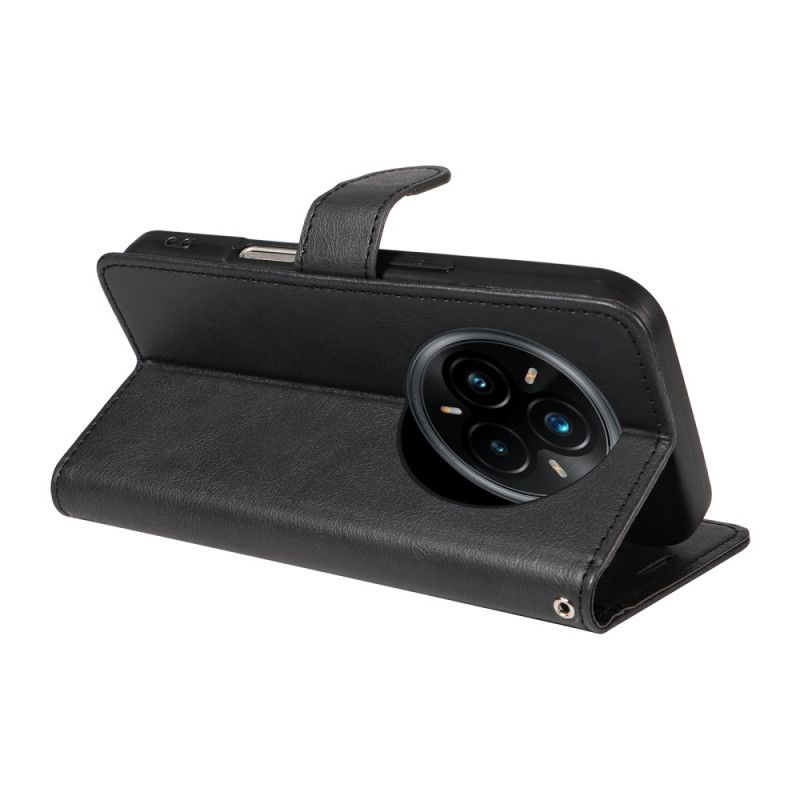 Folio Deksel Realme 14 Pro Plus 5g Rem I Vanlig Kunstskinn