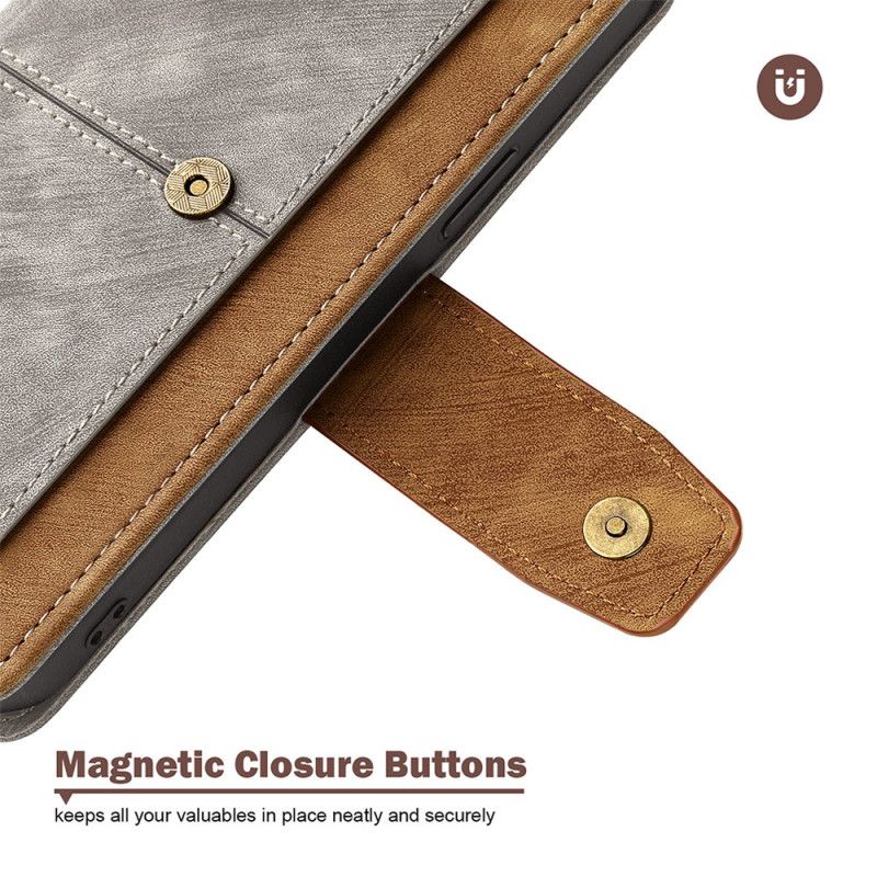 Folio Deksel Realme 14 Pro Plus 5g Rfid-blokkering I Vintagedesign