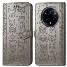 Folio Deksel Til Realme 14 Pro Plus 5g Animerte Dyr