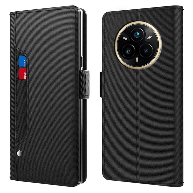 Folio Deksel Til Realme 14 Pro Plus 5g Speil Og Avtakbar Kortholder