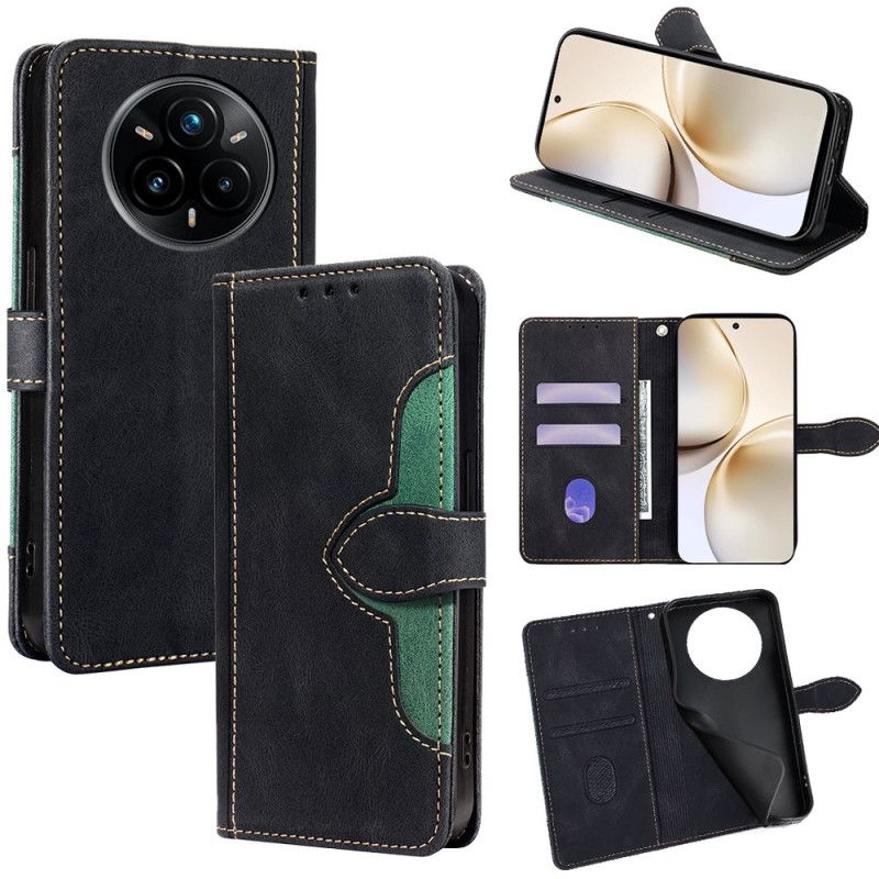 Folio Deksel Til Realme 14 Pro Plus 5g Tofarget Blomstermønster