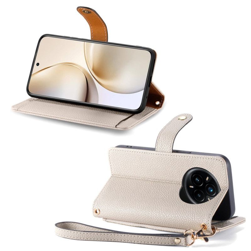 Lærdeksel Folio Deksel Realme 14 Pro Plus 5g Mobildeksel Myntpung Og Rfid-beskyttelse