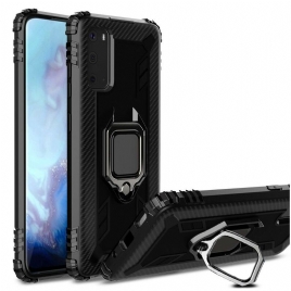 Deksel Til Samsung Galaxy S20 Plus 4G / 5G Ring Og Karbonfiber