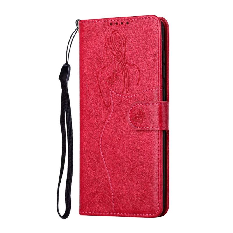 Folio Deksel Til Samsung Galaxy S20 Plus 4G / 5G Faux Leather Silhouette
