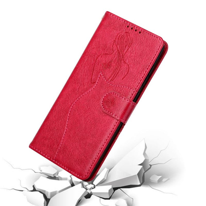 Folio Deksel Til Samsung Galaxy S20 Plus 4G / 5G Faux Leather Silhouette