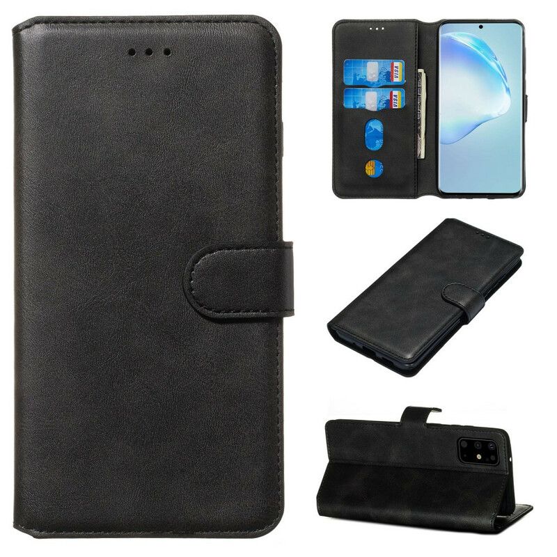 Folio Deksel Til Samsung Galaxy S20 Plus 4G / 5G Matt Skinneffekt