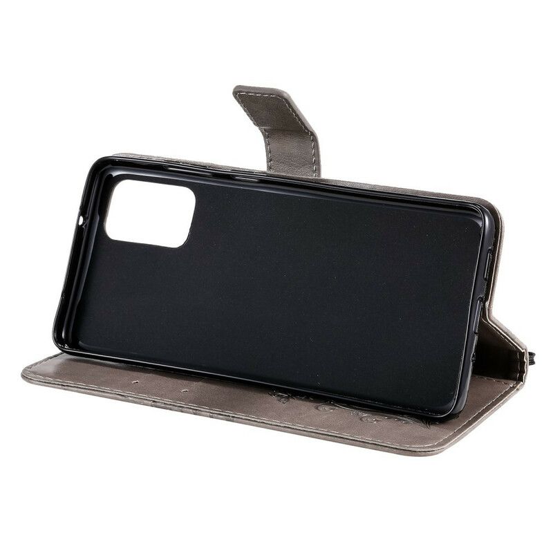Folio Deksel Til Samsung Galaxy S20 Plus 4G / 5G Med Kjede Gigant Strappy Sommerfugler