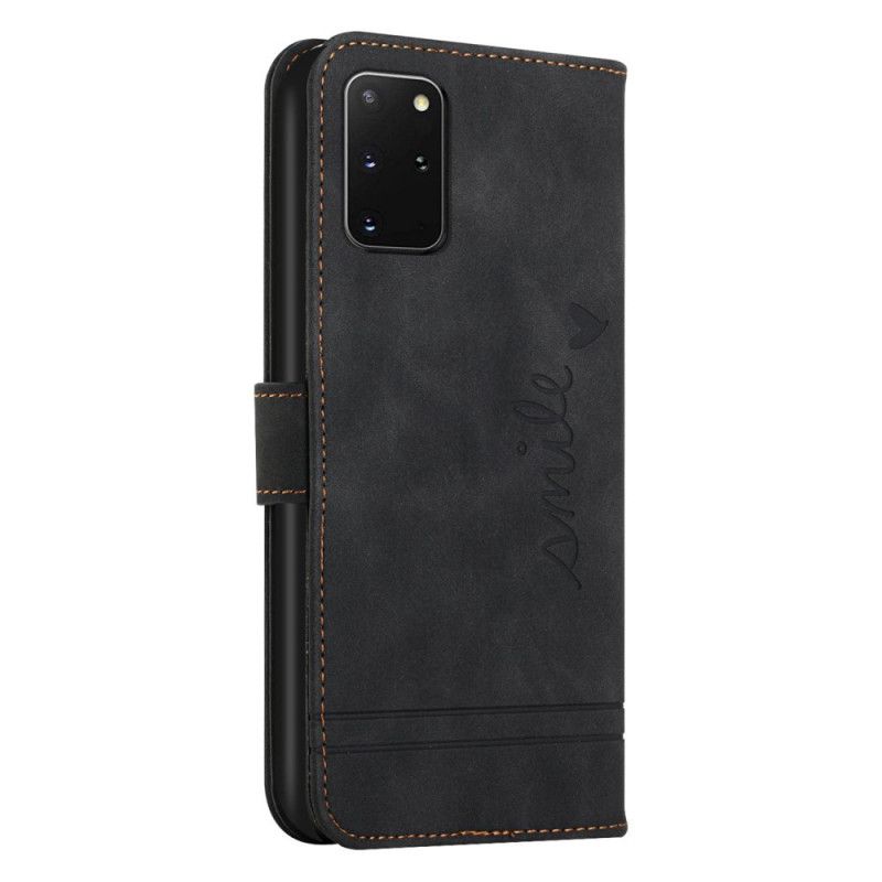 Folio Deksel Til Samsung Galaxy S20 Plus 4G / 5G Smil Med Snor