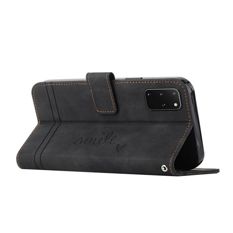 Folio Deksel Til Samsung Galaxy S20 Plus 4G / 5G Smil Med Snor