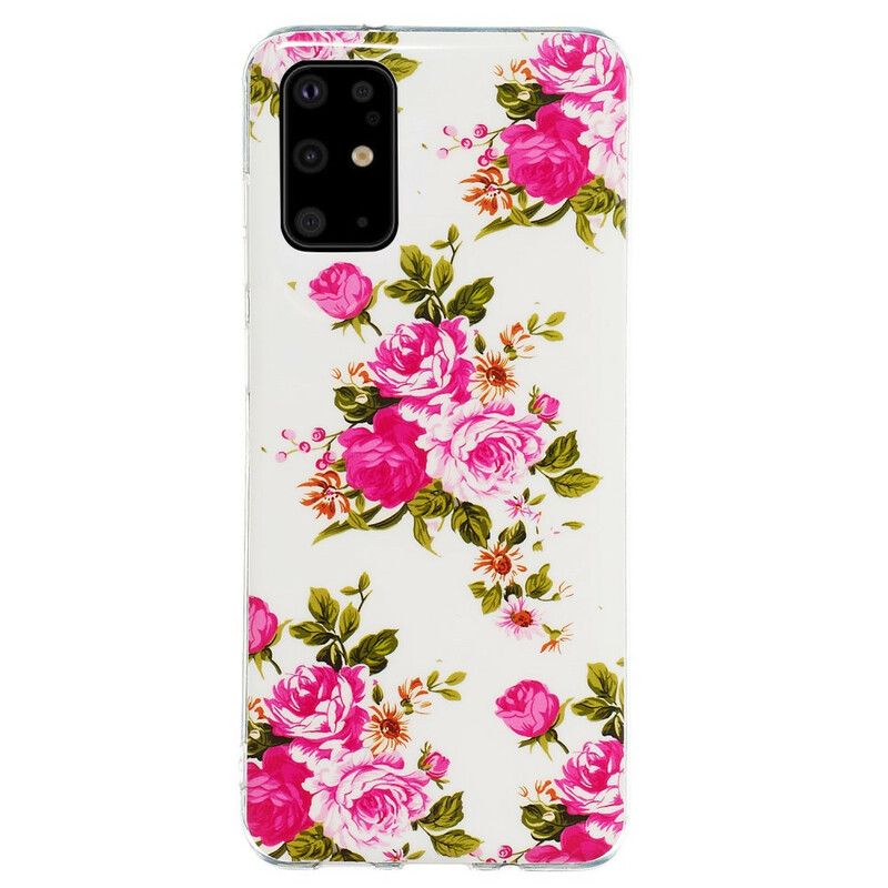 Mobildeksel Til Samsung Galaxy S20 Plus 4G / 5G Fluorescerende Blomster