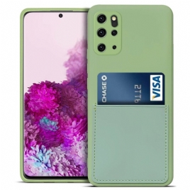 Mobildeksel Til Samsung Galaxy S20 Plus 4G / 5G Flytende Silikonkortholder