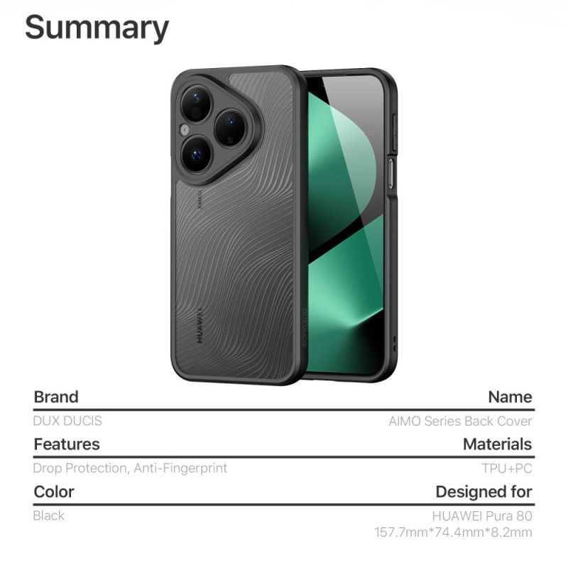 Deksel Huawei Pura 80 Aimo Serie Dux Ducis