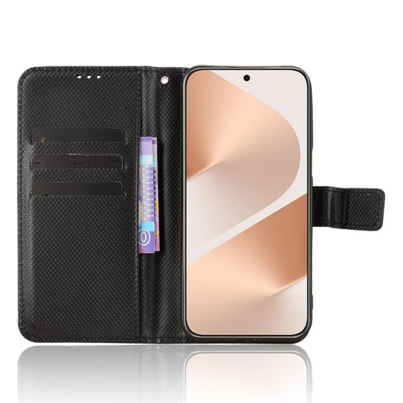 Folio Deksel Huawei Pura 80 Diamanttekstur