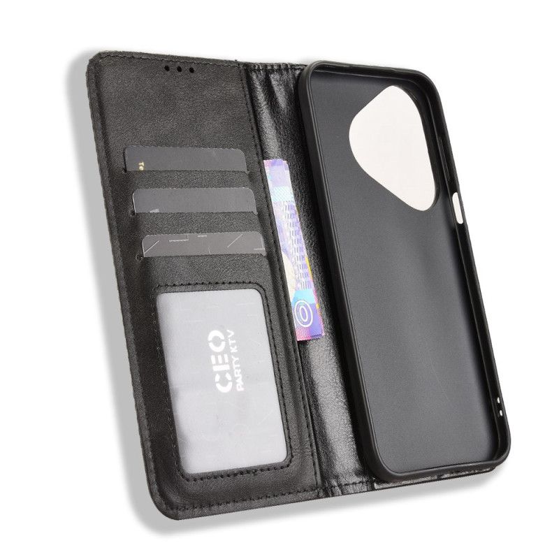 Folio Deksel Lær Huawei Pura 80 Vintage Frise