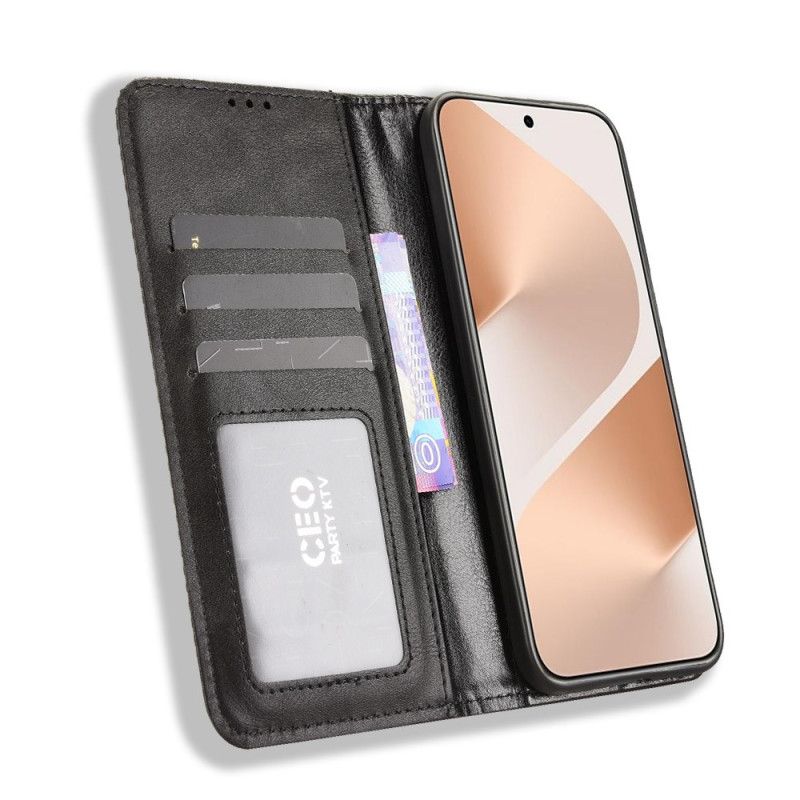 Folio Deksel Lær Huawei Pura 80 Vintage Frise