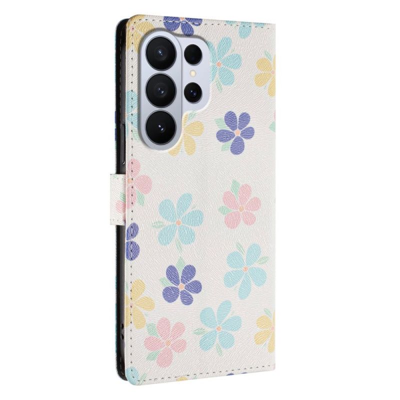 Folio Deksel Samsung Galaxy S26 Ultra Fargerike Blomster
