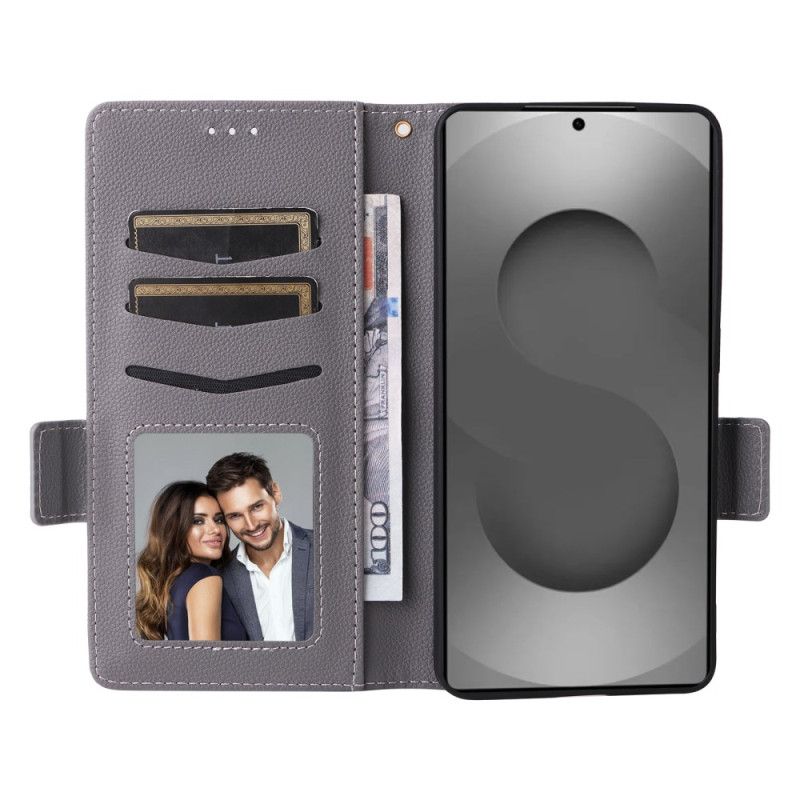 Folio Deksel Samsung Galaxy S26 Ultra Imitert Skinn Med Stropp