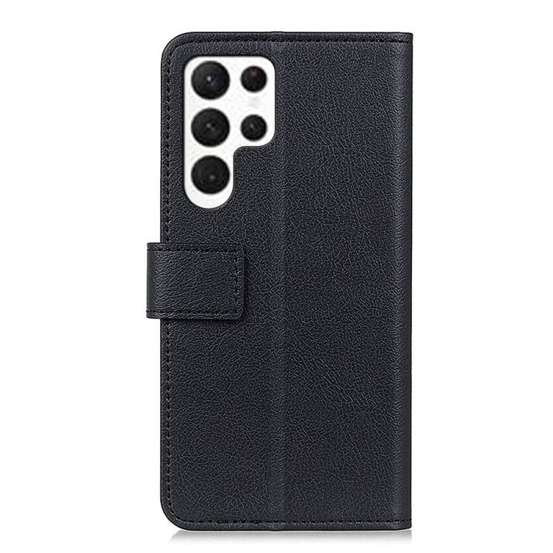 Folio Deksel Samsung Galaxy S26 Ultra Klassisk Svart Beskyttelse Deksel