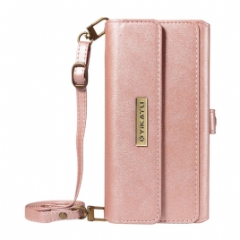 Folio Deksel Samsung Galaxy S26 Ultra Vintage Lommebok Med Skulderstropp